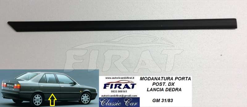 MODANATURA PORTA LANCIA DEDRA POST.DX